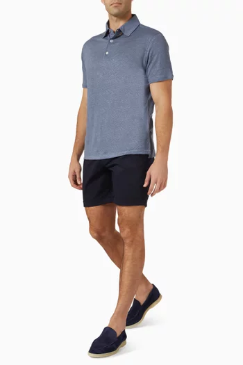 Polo Shirt in Linen-jersey