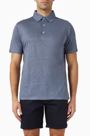 Polo Shirt in Linen-jersey