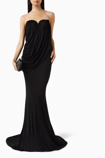 Sweetheart Bustier Gown in Jersey