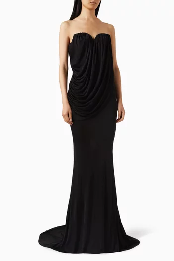 Sweetheart Bustier Gown in Jersey