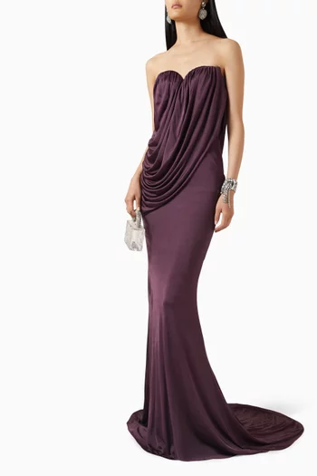 Sweetheart Bustier Gown in Jersey