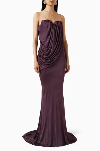 Sweetheart Bustier Gown in Jersey