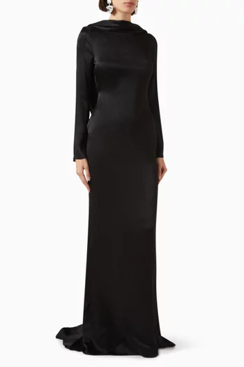 Open-back Gown