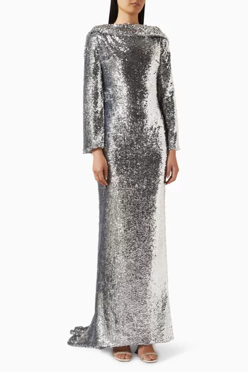 Sequin-embellished Gown