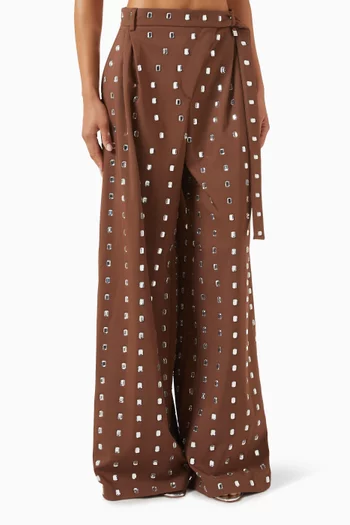 Crystal-embellished Pants