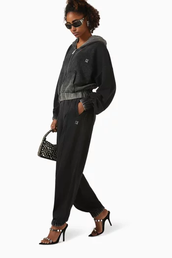 Washed Wide-leg Pants