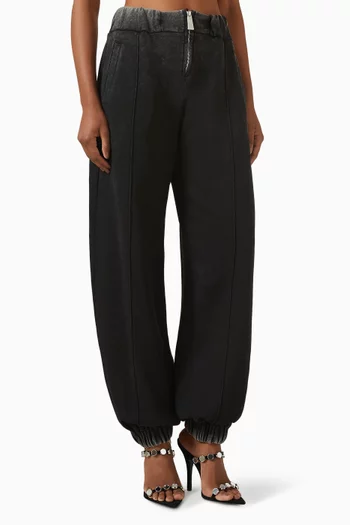 Washed Wide-leg Pants