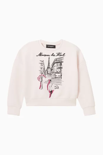 Maison de Karl Sweatshirt in Cotton-blend