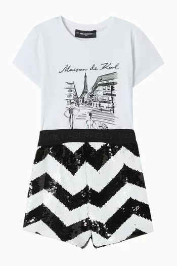 Logo-print T-shirt in Cotton