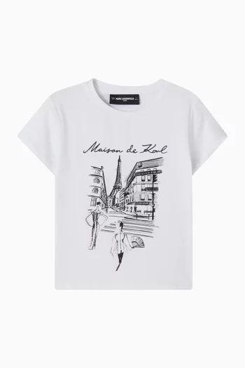 Logo-print T-shirt in Cotton