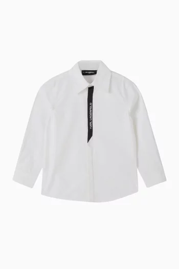 Front Logo Shirt in Cotton