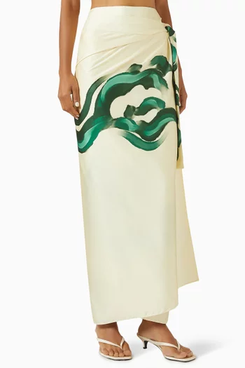 Marina Pine Printed Sarong