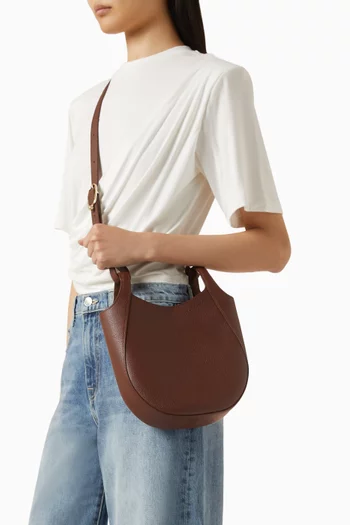 حقيبة كروس صغيرة جلد من مجموعة لو فولونيه