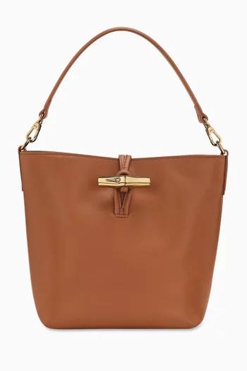 Mini Le Roseau XS Bucket Bag in Leather