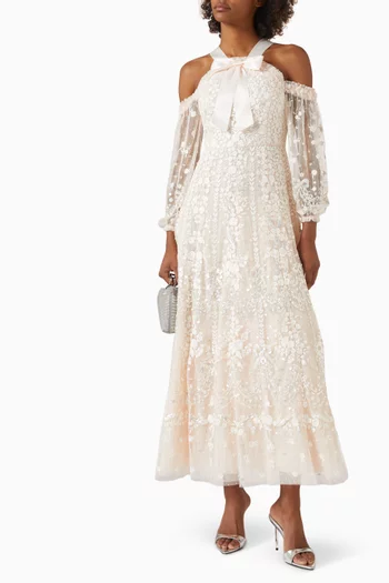 Adeline Off-shoulder Gown in Tulle