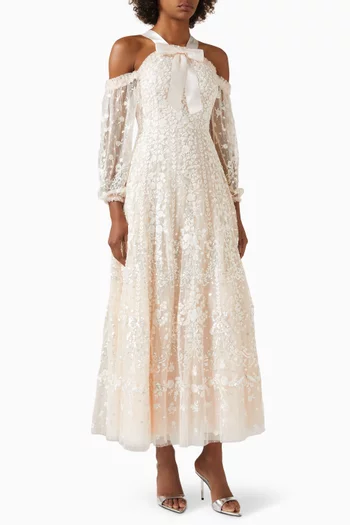 Adeline Off-shoulder Gown in Tulle