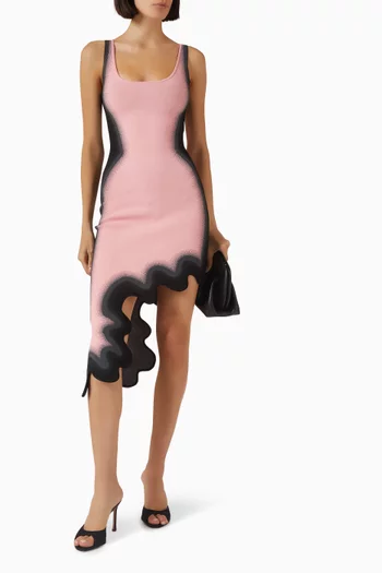 Aster Reversible Wavy Midi Dress