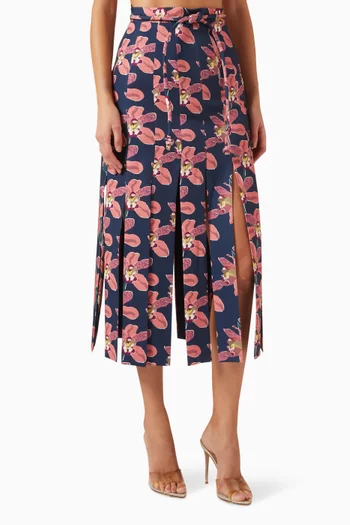 Floral Midi Skirt