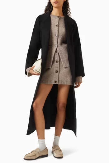 معطف سوزا بحزام صوف