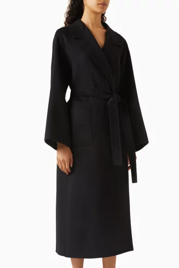 معطف سوزا بحزام صوف