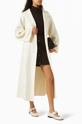 معطف سوزا بحزام صوف