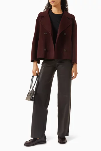 معطف مانيلا بصفي أزرار صوف