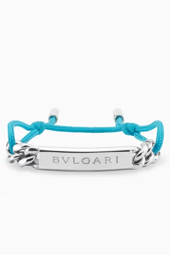 BVLGARI String Bracelet in Palladium-plated Brass