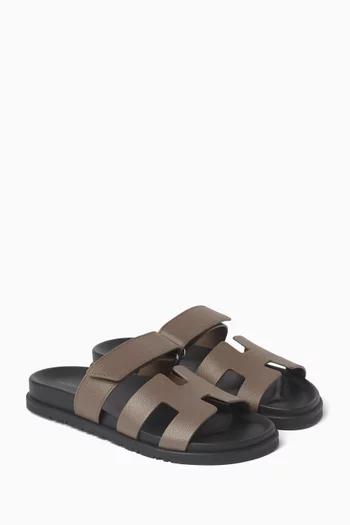 Unused Chypre Sandals in Epsom Leather, EU 38