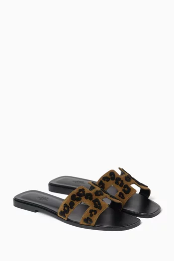 Unused Oran Sandals in Tufted Suede, EU 39.5