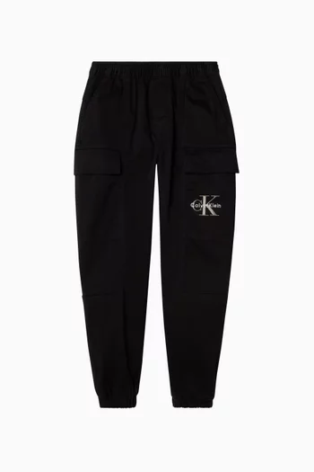 Woven Cargo Pants in Cotton