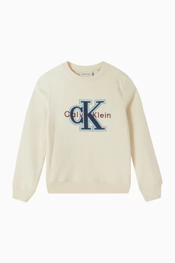 Logo-appliqué Sweatshirt in Cotton