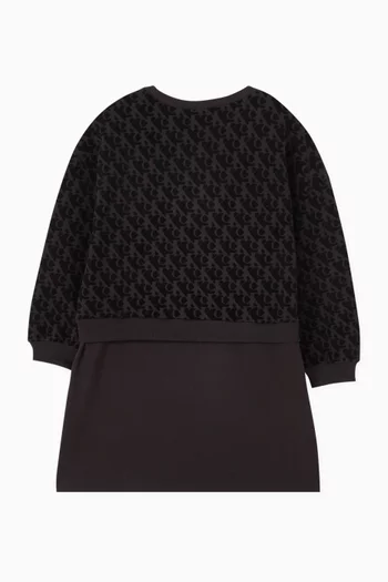 Logo Dress in Cotton-blend