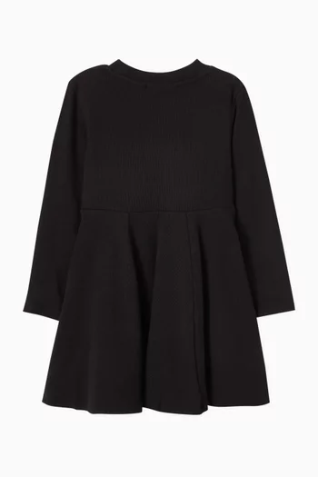 Logo Skater Dress in Cotton