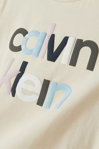 Logo T-shirt in Stretch Cotton-jersey