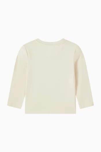 Logo T-shirt in Stretch Cotton-jersey