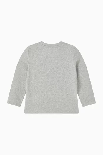 Logo T-shirt in Stretch Cotton-jersey