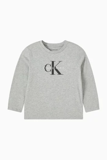 Logo T-shirt in Stretch Cotton-jersey