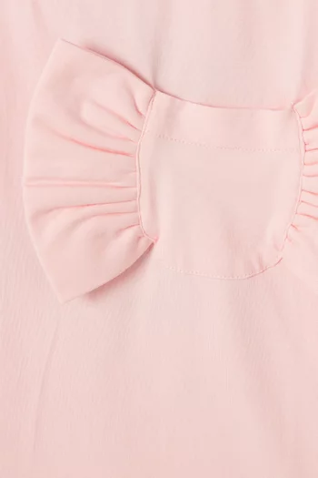 Bow-appliqué T-shirt in Cotton Jersey