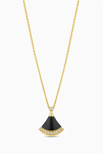 Diva's Dream Onyx Necklace in 18kt Gold