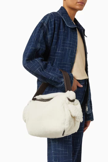Large Furoshiki Shoulder Bag in Sheepskin