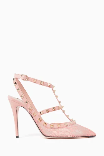 Valentino Garavani Rockstud 100 Pumps in Lace