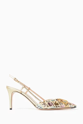 VLOGO Signature 80 Slingback Pumps
