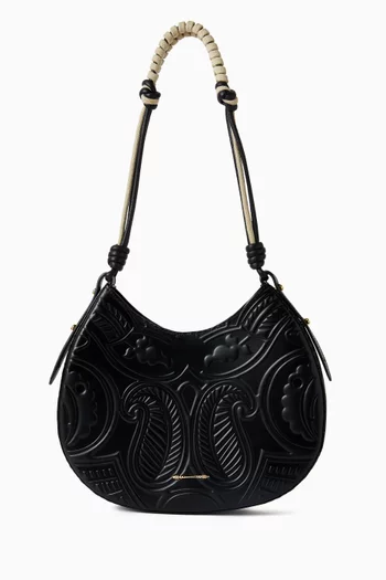 Duo Rope-handle Bag in Leather