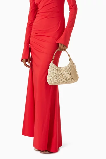 Tala Crochet Handbag in Raffia