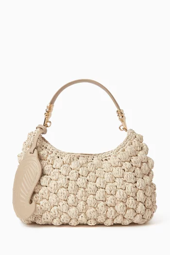 Tala Crochet Handbag in Raffia