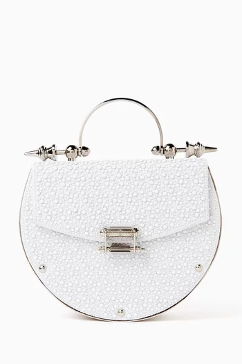 Crystal Oak Bag in Satin & Brass