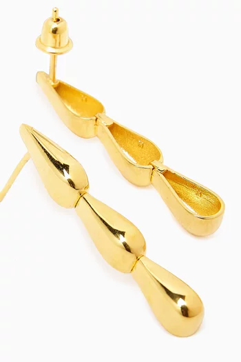 Drop Earrings in 24kt Gold-plated Sterling Silver