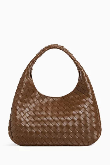 Campana Shoulder Bag in Intrecciato Leather
