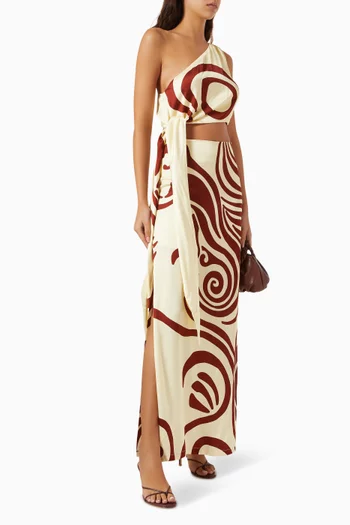 Luma Printed Maxi Skirt