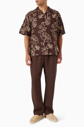 Eugene Embroidered Shirt in Cotton